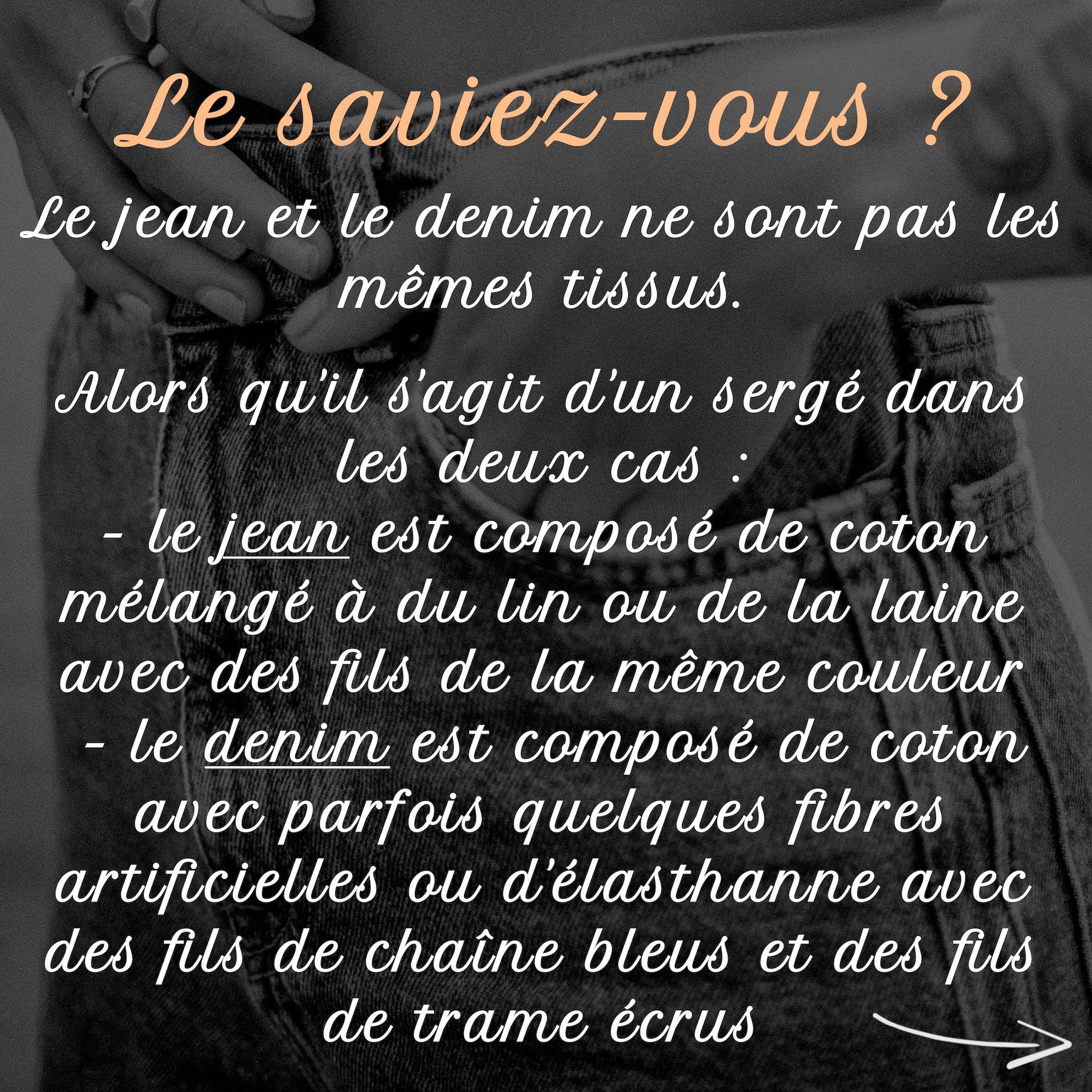 Le saviez-vous : Jean / Denim