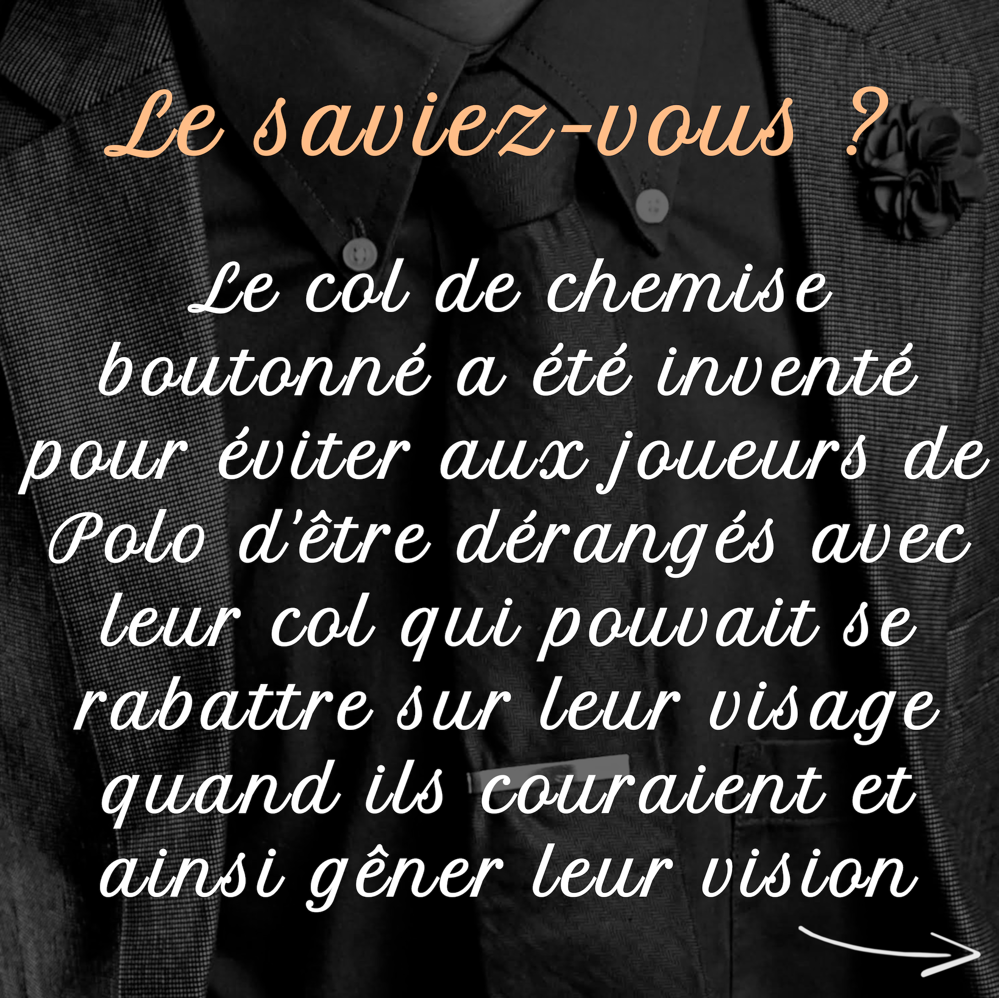 Le saviez-vous : Origine du col boutonné