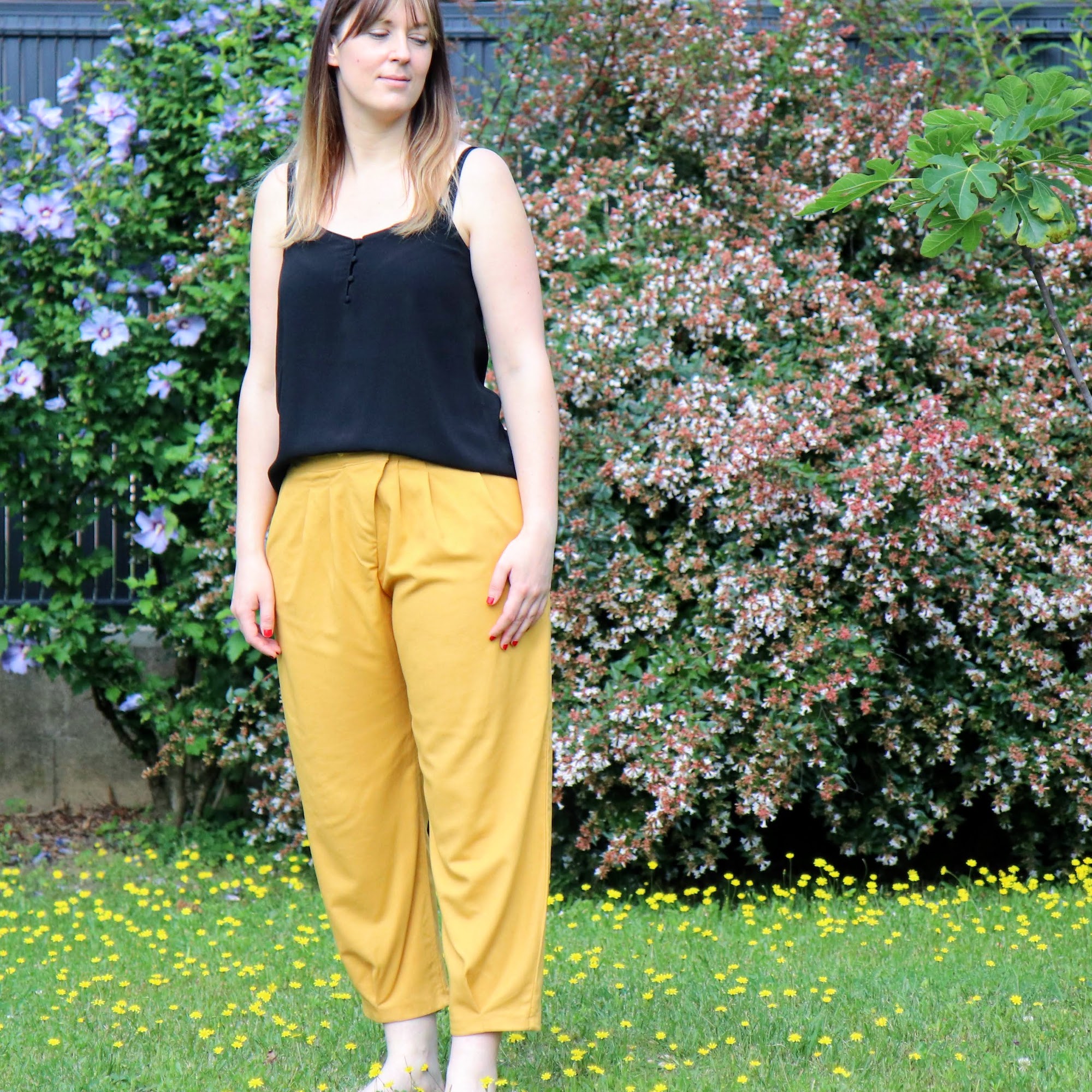 Photo pantalon Onah lin jaune