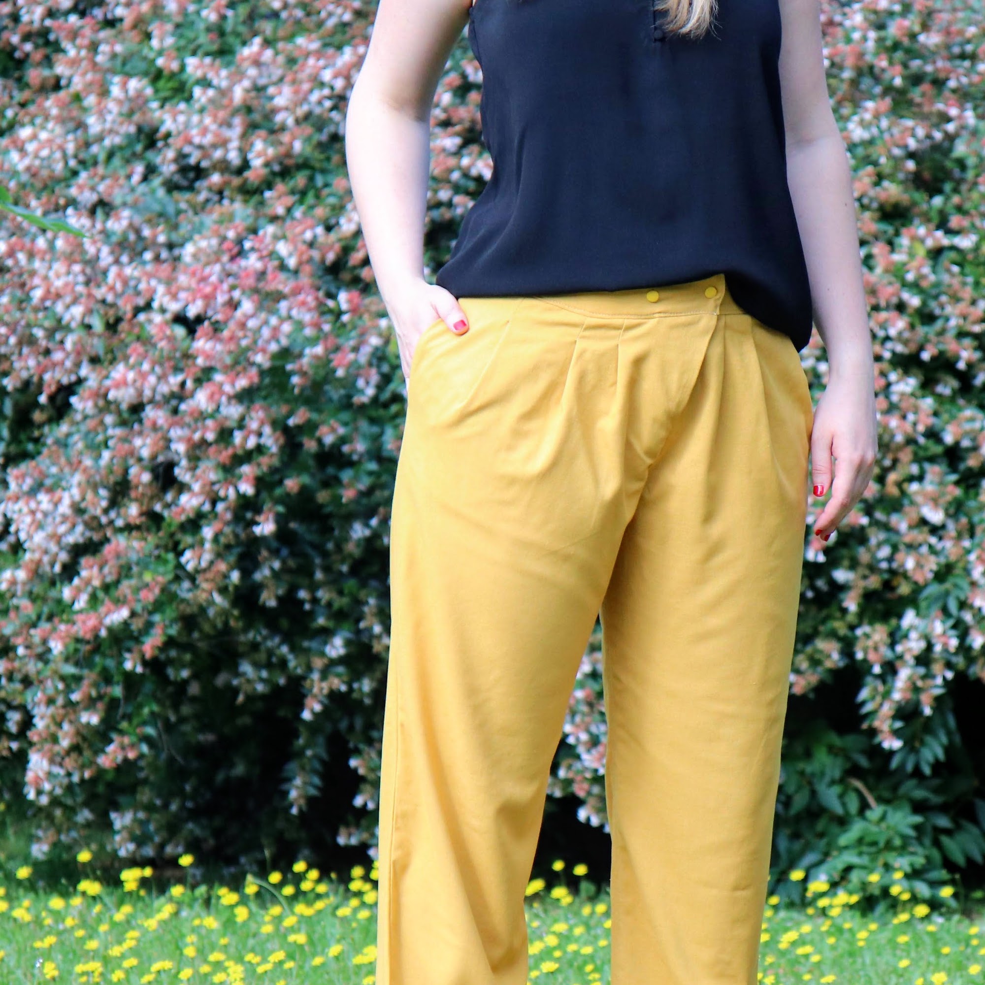 Photo pantalon Onah lin jaune
